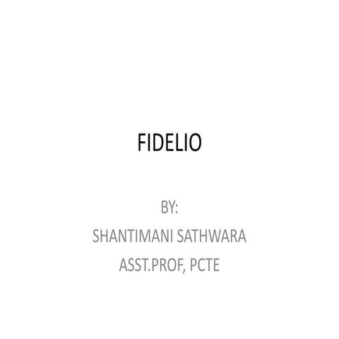 PPT FIDELIO