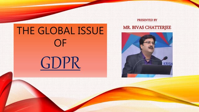 General Data Protection Regulation (GDPR) | Privacy Law in India |