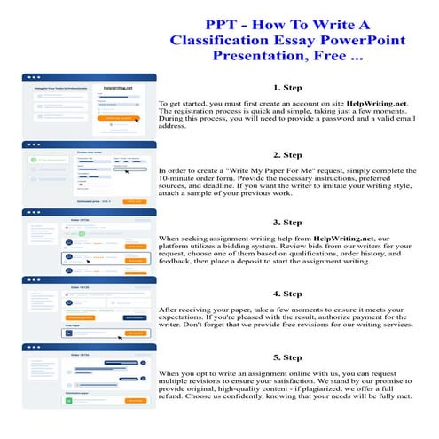 PPT - How To Write A Classification Essay PowerPoint Presentation, Free