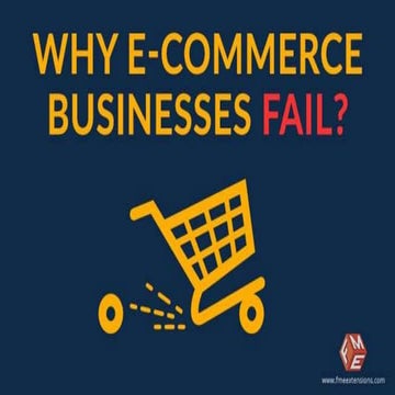 A statistical Analysis on Why E-commerce Businesses Fail | PPTX
