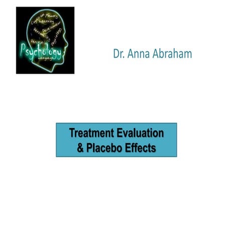 lecture 9:Placebo Dr.Anna 