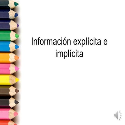 Informacion explicita e implicita | PPTX