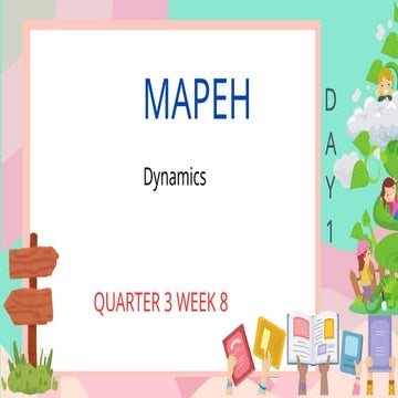 MAPEH GRADE 3 Q3 Week 8 LESSON GOOD FOR ONE WEEL | PPTX