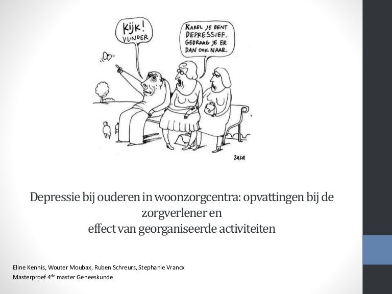 Masterproef Depressie bij ouderen. E. Kennis,