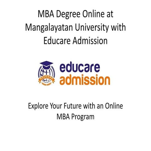 Pursue an Online MBA Degree at Mangalayatan University - EduCare Admission