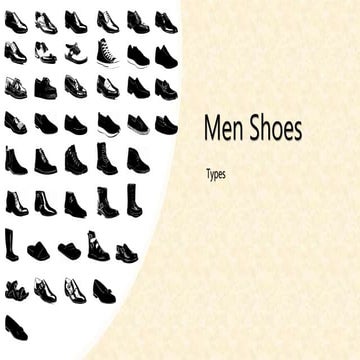 Men Shoes Types Pptx