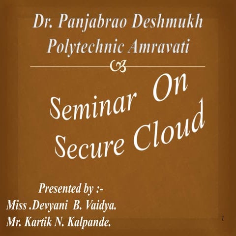  secued cloud ppt