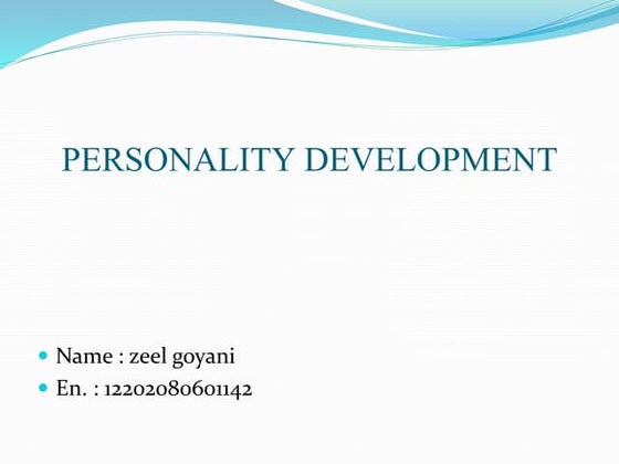 PERSONALITY DEVELOPMENT | PPT