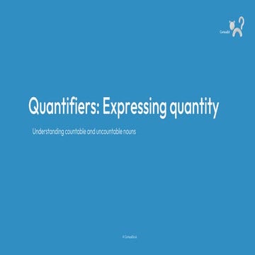 Quantifiers: Understanding Countable and Uncountable Nouns | PDF