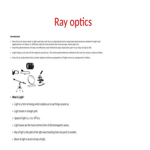 PPT-Ray-optics -Ray-optics -Ray-optics.pptx