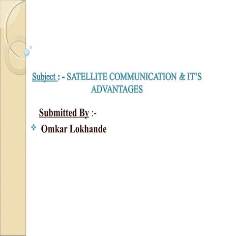 Ppt satellite com.