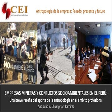 Empresas mineras y conflictos sociambientales en el Peró | PPTX