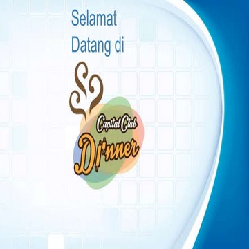 [CAPITAL CLUB DINNER]- RAPOR SEMESTER 1: SETENGAH KRISIS