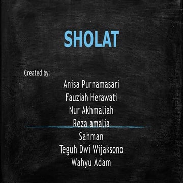 presentasi power point bab ibadah shalat