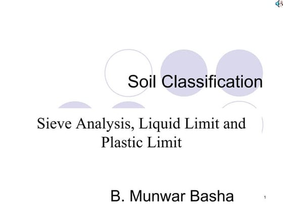 Geotechnical Engineering-I [Lec #7: Sieve Analysis-2] | PPSX | Civil ...