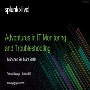 Abenteuer bei Monitoring und Troubleshooting