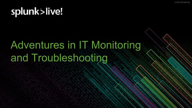 Adventures in Monitoring and Troubleshooting 