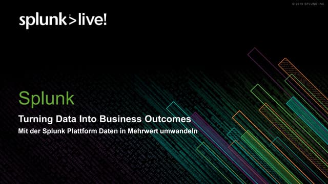 Turning Data into Business outcomes 