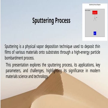 Sputtering process in fabricating wefer in a clen room - Semiconductor Fab.pptx