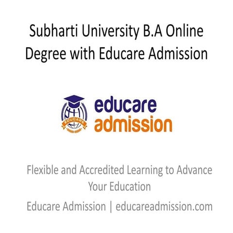 Subharti University B.A Online Degree: Flexible & Accredited Arts Program