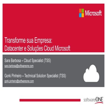 Datacenter e Soluções Cloud Microsoft