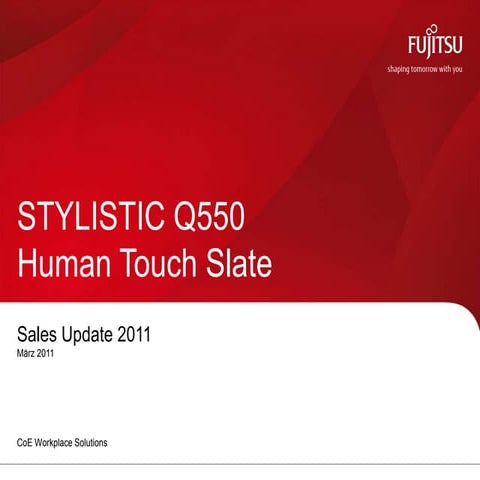 Ppt tablet-pc-stylistic-q550de