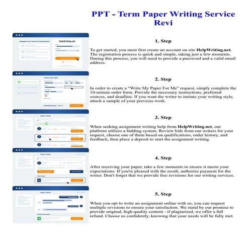 PPT - Term Paper Writing Service Revi. Online assignment writing service.