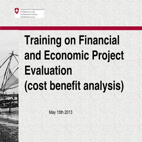 Training on Financial and Economic Project Evaluation 