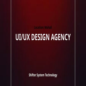 Top UI/UX Design Agency in Mohali - Transform Your Digital Experience