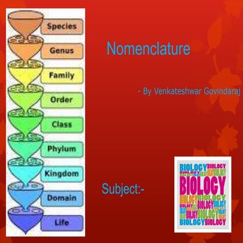 biological nomenclature 9