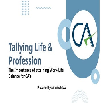 Tallying Life & Profession - The Importance of attaining work-life ...