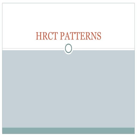 lung hrct patterns 