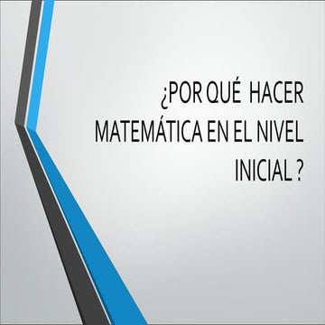 La enseñanza de la matemática en el nivel inicial y las matemáticas en ...