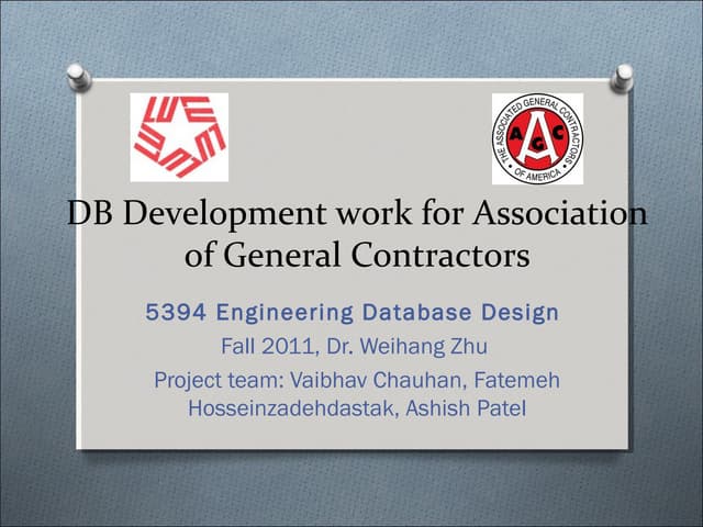 DB Development work