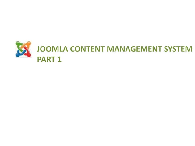 Joomla-Content Management System