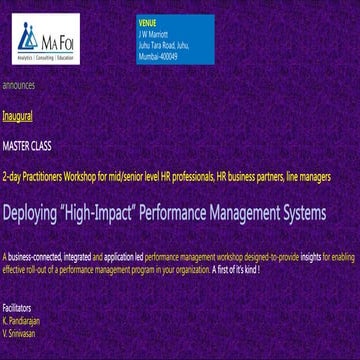 MDP Program - Mumbai