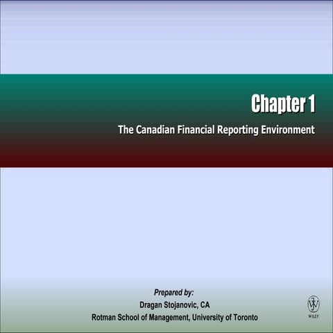 Intermediate Accounting 9th Canada Edition | PPT