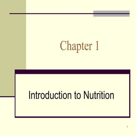 Unit 1 (introduction to food nutrition & diet | PPTX
