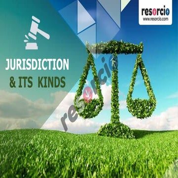 Jurisdiction & its Kinds