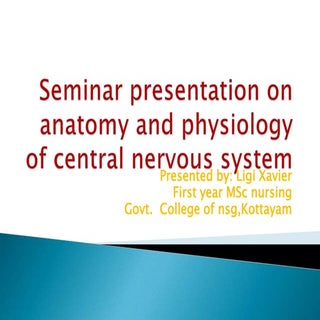 Ppt  0 n cns, spinal cord