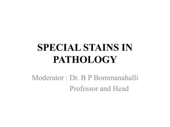 Perl's stain | PPTX | Blood Disorders | Diseases and Conditions