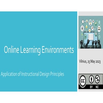 PPT1.Conference. Without Sound. Online Learning Environments.Applying Intsruc...