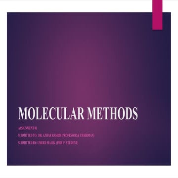 WFP.PK: Molecular Methods biotechPPT1.pptx