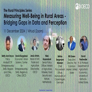 OECD Rural Principles series: How Agriculture Links Urban and Rural Communiti...