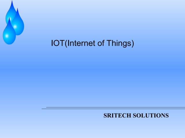 internet of things introduction with examples