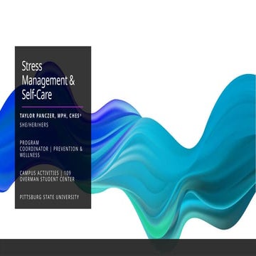 Stress management : how to manage stress | PPTX