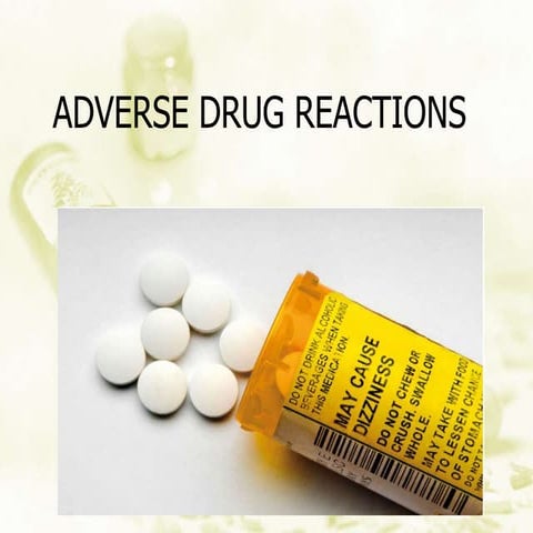 adverse drug reaction in detailed notes for medical students,