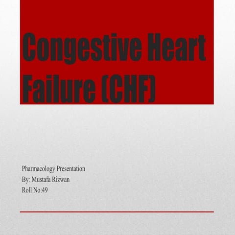 Drugs for heart failure | PPTX