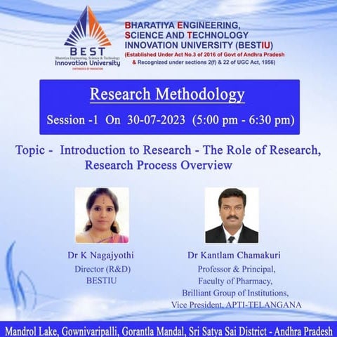 Introduction to Research - Biostatistics and Research methodology 8th ...