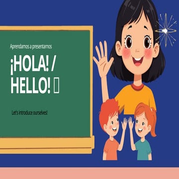 Learn Basic English and Spanish Greetings and Introductions for Kids | PPTX